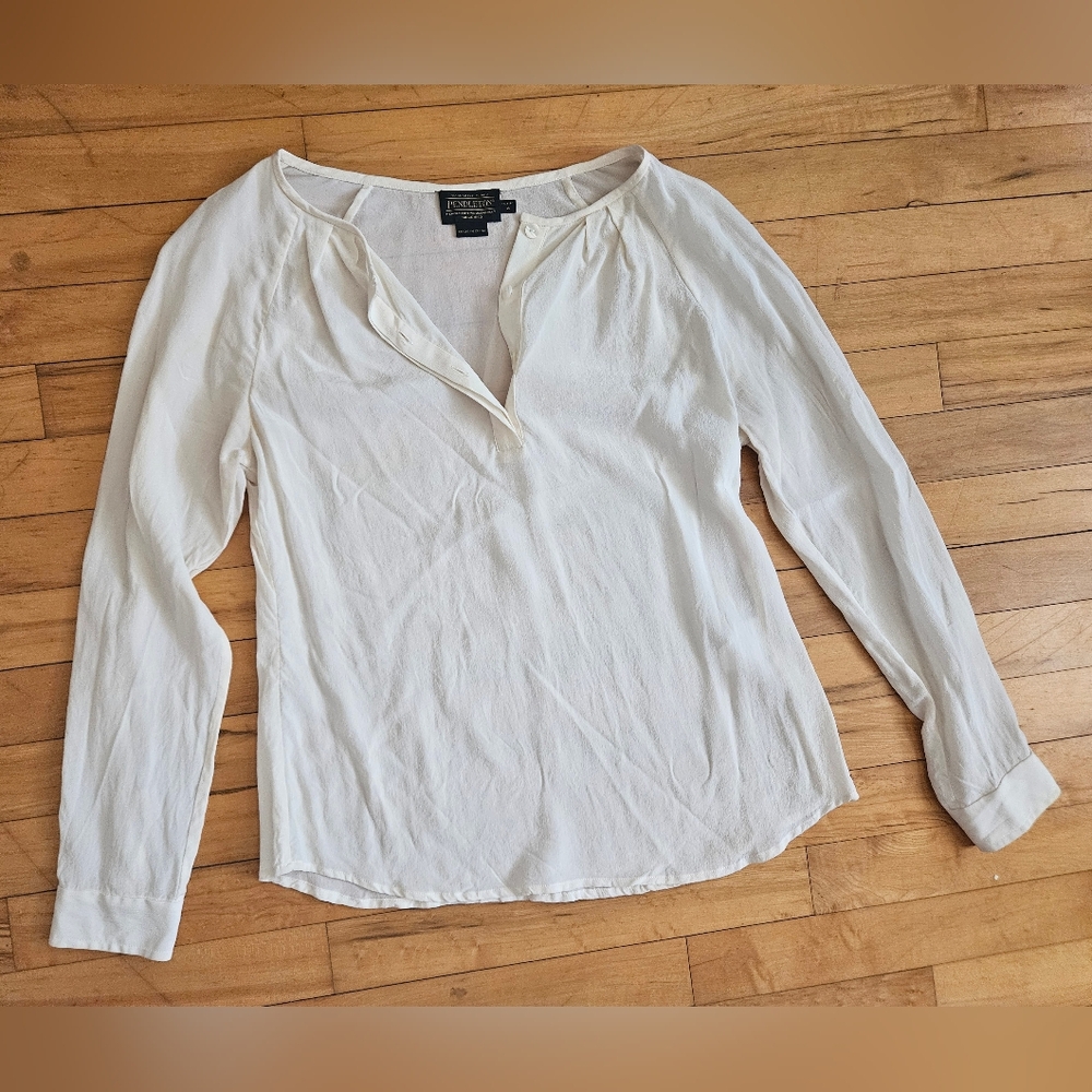 Vintage pendleton silk blouse